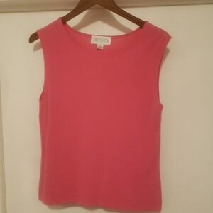 Casual Corner‎ ANNEX Womens XL Pink Rayon Blend  Tank Top Blouse